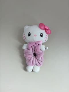 ハローキティ USJ ぬいぐるみ シュシュ ピンク