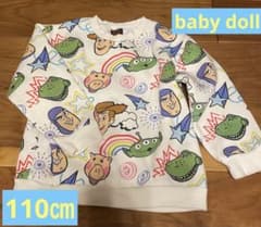 110㎝⭐︎baby doll ⭐︎ トイストーリー⭐︎ トレーナーのサムネイル