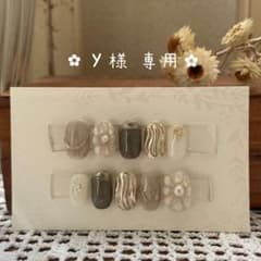～y様専用～ ✿︎淡色ニュアンスネイル ✿︎ ネイルチップのサムネイル