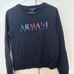 ARMANI EXCHANGE レディース 長袖 スウェット ブラックのサムネイル