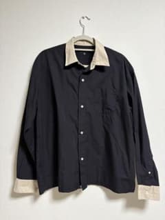 ZIP FIVE 長袖クレリックシャツ バイカラー Mサイズのサムネイル