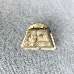 ピンバッジ 24409 ゴールド　guvot jacquard ヴィンテージ