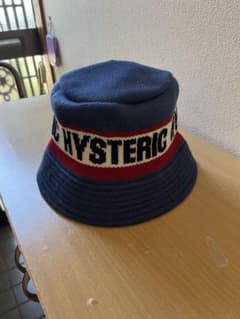 HYSTERIC GLAMOUR ニットバケットハット ブルー - メルカリ