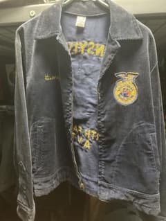 FFAジャケット　60s~70s TALONジップ　サイズ36 vintage white FFA jacket 60s 70s corduroy chapter sweetheart true