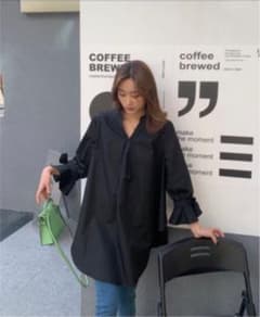 Vネック プルオーバーシャツのサムネイル