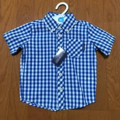 新品未使用！半袖 ギンガムチェックシャツのサムネイル