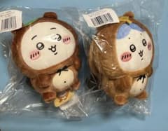 ちいかわ　たぬきだもんくじ　B賞:たぬきぬいぐるみS 2点セット