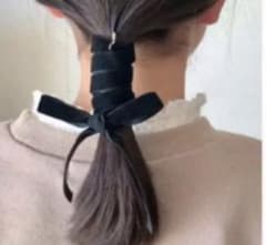 ベロアリボン　ヘアフックのサムネイル