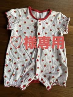 ♡様専用◇ロンパース◇60~70◇いちご◇半袖◇夏のサムネイル