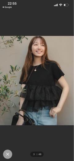 NATURAL BEAUTY BASIC カットドビーティアードカットソー 半袖のサムネイル