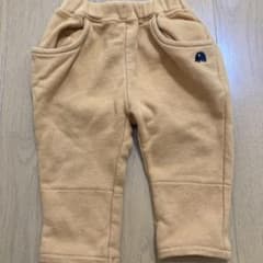 ベビー パンツ ズボン 黄色　ゾウ刺繍のサムネイル