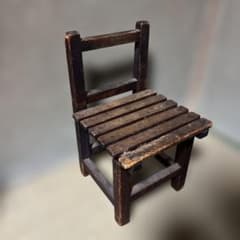 昭和レトロ 木製キッズチェア 子供椅子 古家具 古道具 花台 無垢材 