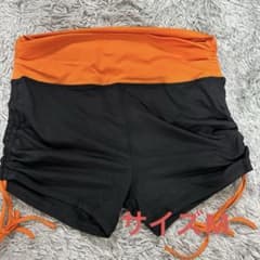 【新品】オレンジ エクササイズパンツ　ヨガパンツ　M