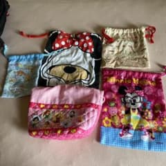 ディズニー サンリオ 巾着袋 5点セットのサムネイル