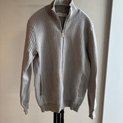 Calvin Klein Platinum グレー　ニットパーカー ジャンパーMのサムネイル
