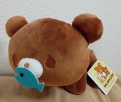 《新品タグ付》リラックマ 木彫りクマのまねっこぬいぐるみBIG＊チャイロイコグマ