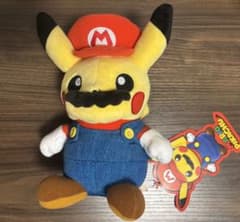 マリオピカチュウ ぬいぐるみ タグ付き 美品 - メルカリ