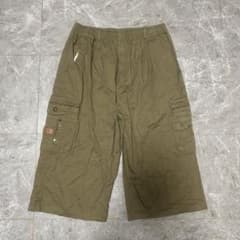 BLR/FUSHIWEARカーゴハーフパンツ カーキミリタリーXXLサイズg8