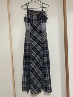 ANDMARY ナディアチェックロングドレスのサムネイル