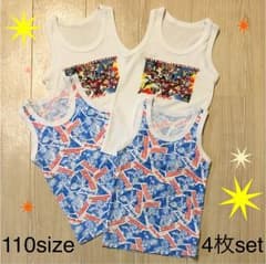ウルトラマンヒーローズ✧*。肌着ランニング4枚set ☺︎110sizeのサムネイル