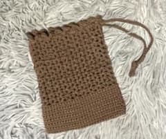 ハンドメイド 透かし模様 巾着袋のサムネイル