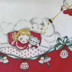 ビンテージ　クリスマス柄　ボーダーのサムネイル