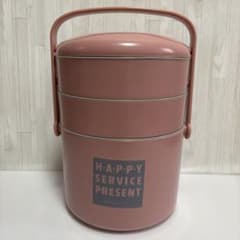 HAPPY SERVICE PRESENT 保温弁当箱 ピンクのサムネイル