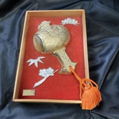 24K金メッキ 日本伝統オブジェ　打ち出の小槌 24K金メッキ 日本伝統オブジェ 打ち出の小槌 - メルカリ