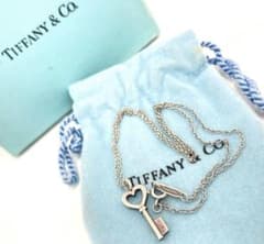 T04113TIFFANY&Coティファニー925ハートキーペンダントネックレス 