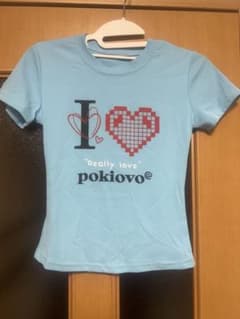 ライトブルー 半袖Tシャツ "Really love" プリントのサムネイル