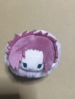 ぬいぐるみマスコット ピンク色 葉っぱ付きのサムネイル