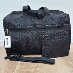 新品 レスポートサック 3way ボストン パフィーブロッサムズ 花柄 黒