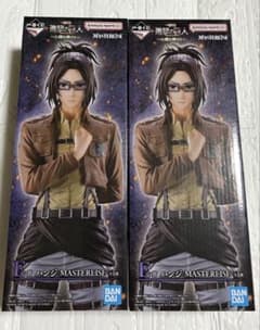 新品未開封。一番くじ 進撃の巨人 E賞 ハンジ MASTERLISE 2体セットのサムネイル