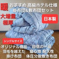 ホテル仕様 羽毛を越えた 掛け布団 極厚 体圧分散 敷布団 ペアセット日本製⑦ 高級 ホテル仕様 掛布団 極厚プロファイル 体圧分散 敷き布団セット