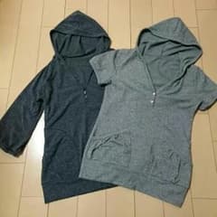パーカー カットソー 2枚セットのサムネイル