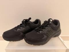 【新品未使用】ニューバランス411 ウォーキングシューズ 25.5cm ブラックのサムネイル