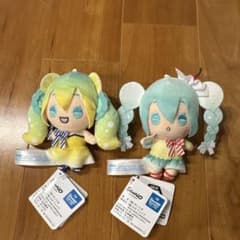 初音ミク☓シナモロール クリームソーダ レモンソーダ マスコット 2体