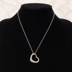 Tiffany Open Heart Bold Necklace 3.6g