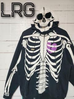 LRG エルアールジー パーカー スカル ドクロ カニエウェスト ブラック 