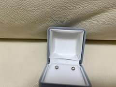 Pt900 0.2ct×0.2ct 計0.4ct 1粒ダイヤ　ピアス　鑑別書付きのサムネイル