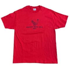 Tシャツ　エロT　コメディTシャツ　赤　USA古着のサムネイル