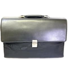 5564 未使用保管品 Hugo Boss ビジネスバッグ レザー×ナイロン 黒 5564 未使用保管品 Hugo Boss ビジネスバッグ レザー×ナイロン 黒