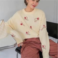 DAZY 花柄刺繍 セーターのサムネイル