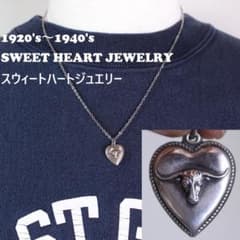 40s スウィートハートジュエリー WW2 バッファロー 水牛 ロングホーン