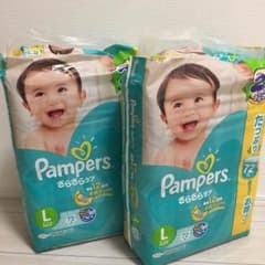 ダブルゆうママさん専用 パンパース Lサイズ テープ2袋セットのサムネイル