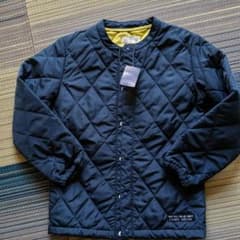 キルティングジャケット140新品navyのサムネイル