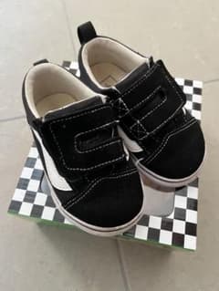 Vans ブラック/ホワイト スリッポンのサムネイル
