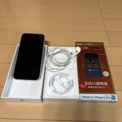 美品】iPhone12 本体 ホワイト 64GB 保護フィルム(新品未開封)付