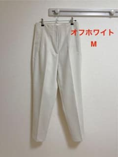 ZARA ハイウエストパンツ オフホワイト Mのサムネイル