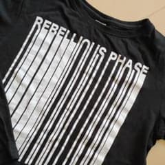 1度着用品 バーコードプリントTシャツ 160 デビロックのサムネイル